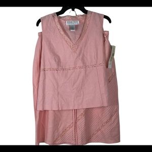 NWT Norton Studio MUGVAKQ3 Set Top and Skirt Size XL Top Size L